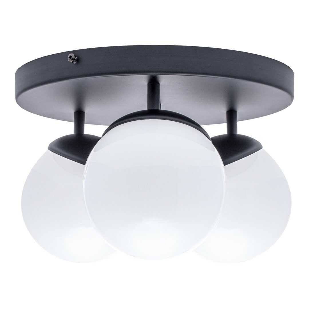 LAMPA SUFITOWA SFERA BLACK 3XE14