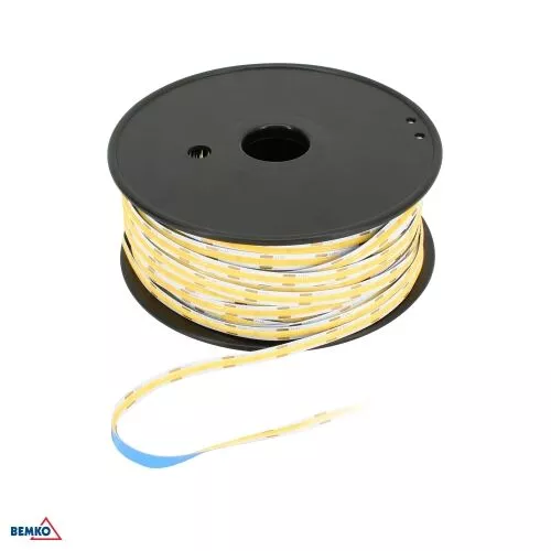 Taśma LED Premium 12V DC COB 24000LED/50M 7W/1M IP20 Biała Zimna D87-LS-COB-24000-IP20-ACW-12V Bemko