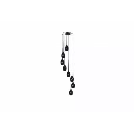 Lampa Wisząca Izza 8 Czarna AZ0159