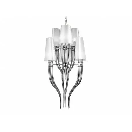 Lampa wisząca DIABLO 3+3 Biała  AZ0173