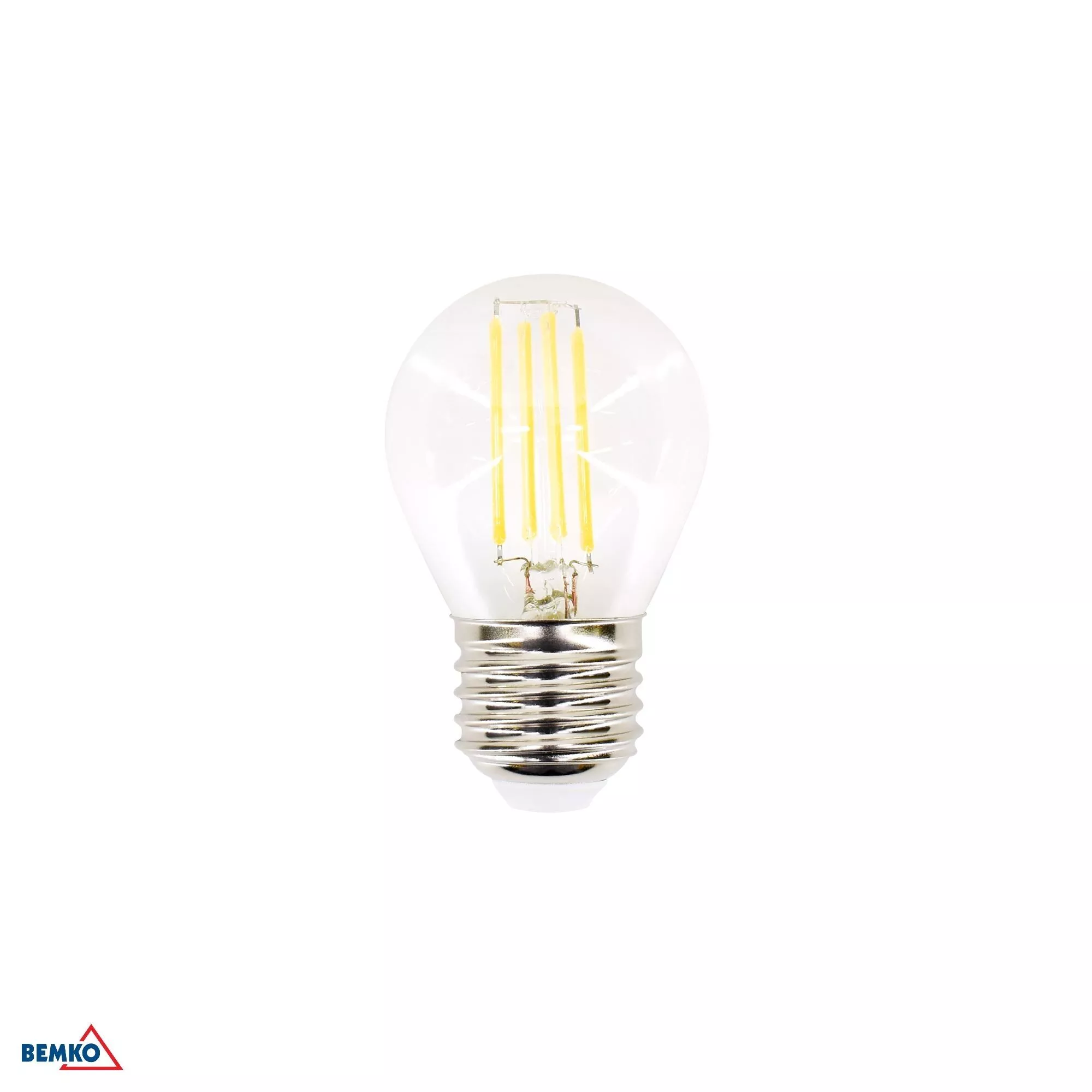 LED.E27 230V/4W FILAMENT G45 470LM 4000K 320ST D86-FLB-E27-G45-040-4K BEMKO