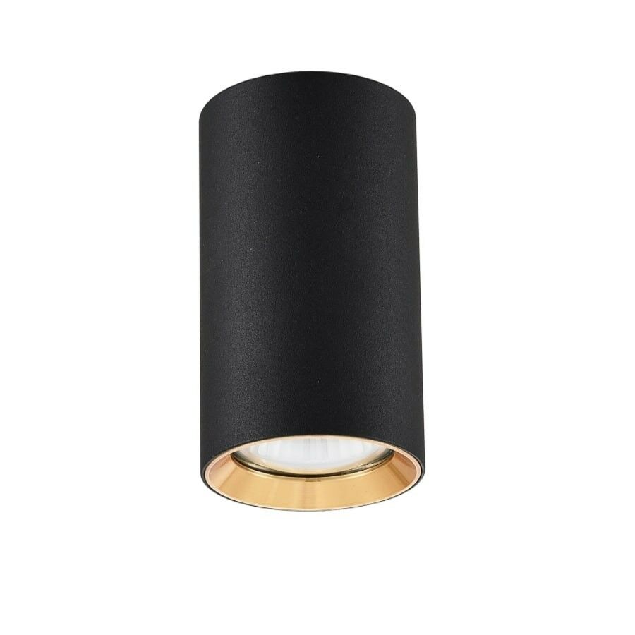 Tuba natynkowa Manacor 13 cm czarno - złote 1xGU10