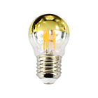 ŻARÓWKA FILAMENTOWA LED 4W G45 E27 2700K HALF GOLD