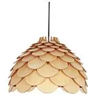 LAMPA WISZĄCA BURGO MAŁA 1XE27 DREWNO LP-101335/1P S