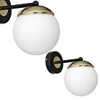 KINKIET SPARTA BLACK / GOLD 1XE14