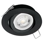 OCZKO SUFITOWE OKRĄGŁE RUCHOME IP20 BLACK