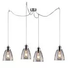 VOICE LAMPA WISZĄCA 4X40W E27 CHROMOWY