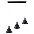 LAMPA WISZĄCA TAZILA 3 CZARNA [ES111]