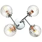BEST LAMPA SUFITOWA 4X40W E14 CHROM+MIEDŹ