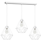 LAMPA WISZĄCA BASKET WHITE 3XE27