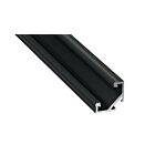 PROFIL ALUMINIOWY NAROŻNY CZARNY TYP C 1M + KLOSZ MLECZNY