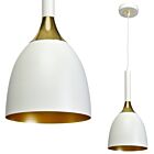 Lampa wisząca Clark Biała/Złota 1xE27 MLP6219