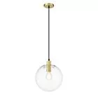 LAMPA WISZĄCA PUERTO ŚREDNIA 1XE27 ZŁOTA LP-004/1P M GD