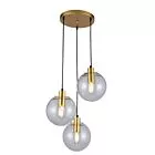 LAMPA WISZĄCA PUERTO 3XE27 ZŁOTA LP-004/3P GD