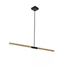 LAMPA WISZĄCA LUGANO 1XLED BRĄZOWA/CZARNA LP-2828/1P -132