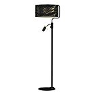 LAMPA PODŁOGOWA SENSO BLACK/GOLD 1XE27 + 1X MINI GU10