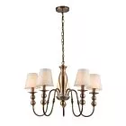 LAMPA WISZĄCA GRADO 5XE14 PATYNA LP-888/5P