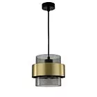 LAMPA WISZĄCA MIELE DUŻA 1XE27 ZŁOTA/DYMNA LP-866/1P SM/GD