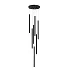 LAMPA WISZĄCA LUNGO 7XG9 CZARNA LP-894/7P BK