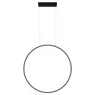 LAMPA WISZĄCA MIRROR DUŻA 1XLED CZARNA LP-999/1P L BK
