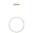 LAMPA WISZĄCA MIRROR MAŁA 1XLED ZŁOTA LP-999/1P S GD