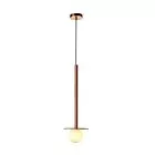 LAMPA WISZĄCA BOLITA MAŁA 1XG9 RÓŻOWE ZŁOTO LP-048/1PS GR