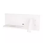 MAXLIGHT W0291L KINKIET SUPERIOR Z GNIAZDEM USB I ŁADOWARKĄ INDUKCYJNĄ BIAŁY