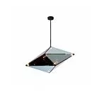 LAMPA WISZĄCA KONSTELACJA POZIOMA 7XG9 CZARNA LP-056/1P BK