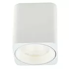 MAXLIGHT C0156 LAMPA SUFITOWA TUB KWADRAT BIAŁY+ PIERŚCIEŃ OZDOBNY BIAŁY RC0155/C0156 WHITE