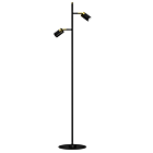 LAMPA PODŁOGOWA JOKER BLACK/GOLD 2XGU10