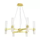 LAMPA WISZĄCA CANDELA-6 ZŁOTA 70 CM