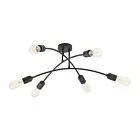 HELIX BLACK LAMPA SUFITOWA 6 PŁ