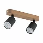 TOP WOOD BLACK LAMPA SUFITOWA 2 PŁ