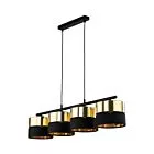 HILTON BLACK/GOLD LAMPA WISZĄCA