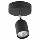 TOP LAMPA SUFITOWA 1 PŁ CZARNY/CHROM