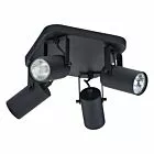 REDO BLACK LAMPA SUFITOWA 4 PŁ GU10