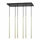 PIANO GOLD LAMPA WISZĄCA 6 PŁ