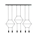 LAMPA WISZĄCA LINEA-6 LONG CZARNA 100 CM