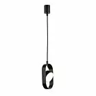 LAMPA WISZĄCA FUROKU 1 - CZARNA 4000K 8537 ANTIGO