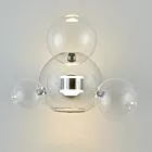 LAMPA ŚCIENNA BUBBLES -3+1W LED CHROM 3000 K