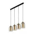 SATIPO AMBER LAMPA WISZĄCA 4 PŁ