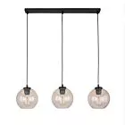 CUBUS BURSZTYN LAMPA WISZĄCA 3 PŁ LISTWA