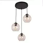 CUBUS BURSZTYN LAMPA WISZĄCA 3 PŁ KOŁO