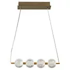 LAMPA WISZĄCA DIAMOND 4 4XLED CCT ZŁOTA LP-2202/4L GD