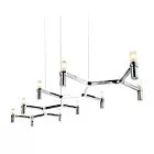 LAMPA WISZĄCA CANDLES-10 CHROM 165 CM