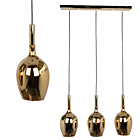 LAMPA WISZĄCA LUGANO GOLD 3XE14