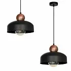LAMPA WISZĄCA HARALD BLACK 1X27 MILAGRO
