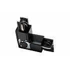 LACZNIK L 90ST REGULOWANY DO SZYNOPRZEWODU 3-FAZOWEGO X-RAIL, 101X101MM, REGULOWANY, Z/W, CZARNY XAE-LKLRZWC-10