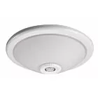 GTV PLAFONIERA VIZELA Z CZUJNIKIEM BIALA KLOSZ SZKLANY POLPRZEZROCZYSTY 230V MAX 2X40W OS-PLCRKZ-00