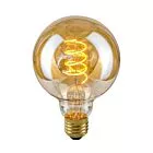 ŹRÓDŁO ŚWIATŁA RETRO LED E27 4W 2200K G95 Spiral Amber